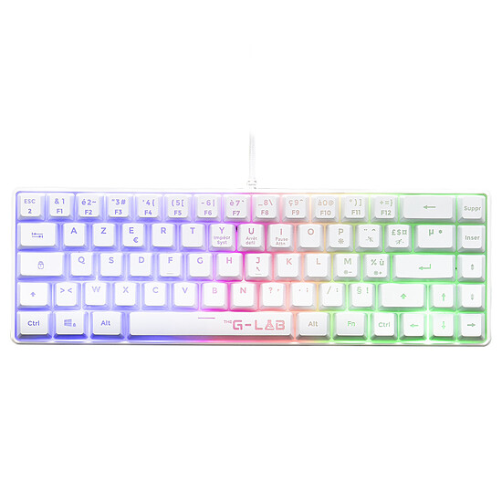 Clavier PC The G-Lab Keyz Hydrogen - Blanc - Autre vue