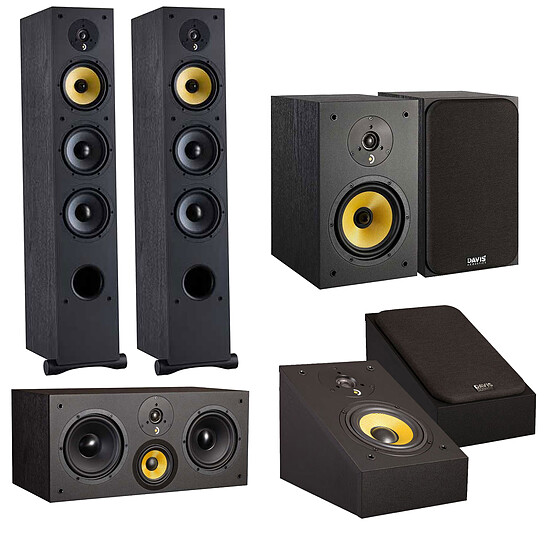 Enceintes HiFi / Home-Cinéma Davis Acoustics Pack Ariane 7 GM Atmos Noir