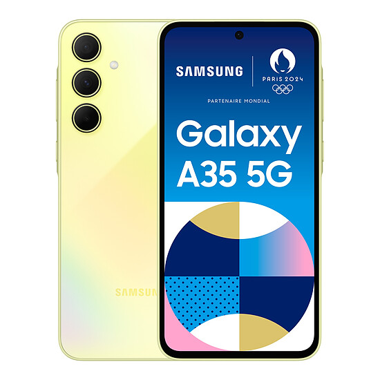 Smartphone reconditionné Samsung Galaxy A35 5G (Lime) - 128 Go · Reconditionné - Autre vue