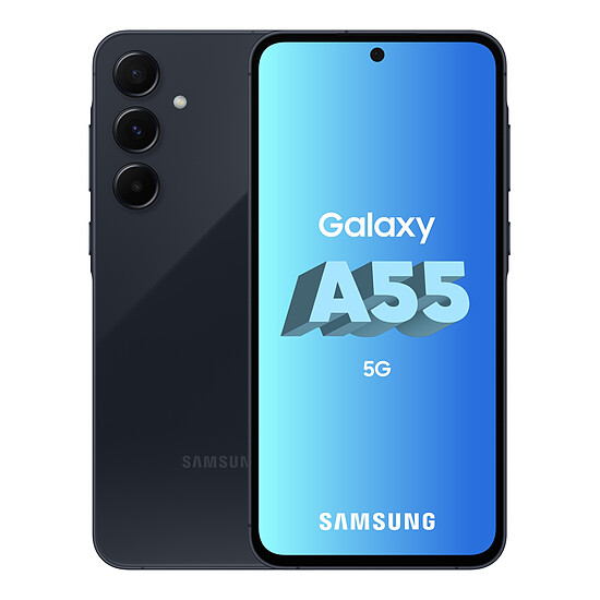 Smartphone reconditionné Samsung Galaxy A55 5G (Bleu nuit) - 128 Go · Reconditionné - Autre vue