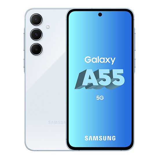 Smartphone reconditionné Samsung Galaxy A55 5G (Bleu) - 128 Go · Reconditionné - Autre vue