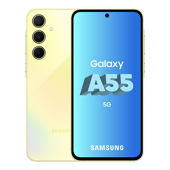 Smartphone reconditionné Samsung Galaxy A55 5G (Lime) - 256 Go · Reconditionné - Autre vue