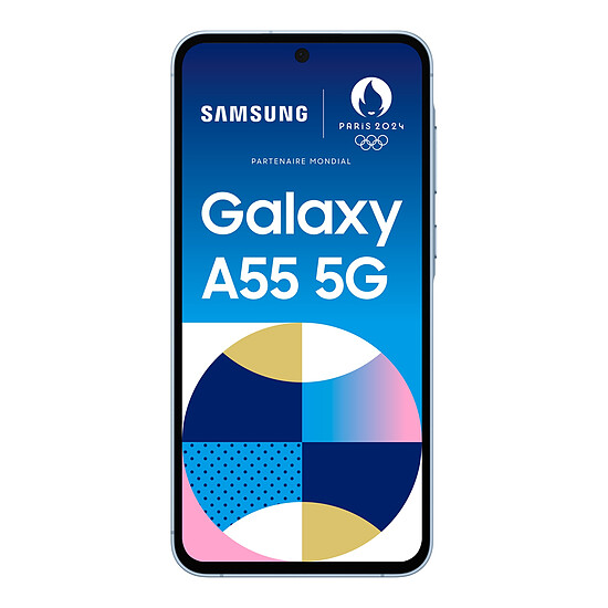 Smartphone reconditionné Samsung Galaxy A55 5G (Bleu) - 128 Go · Reconditionné - Autre vue