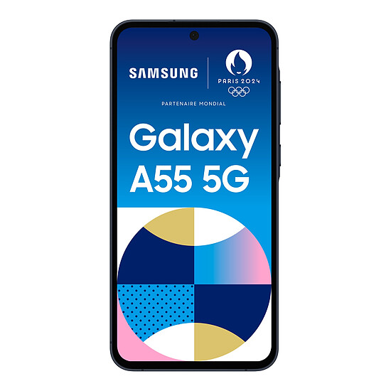 Smartphone reconditionné Samsung Galaxy A55 5G (Bleu nuit) - 256 Go · Reconditionné - Autre vue