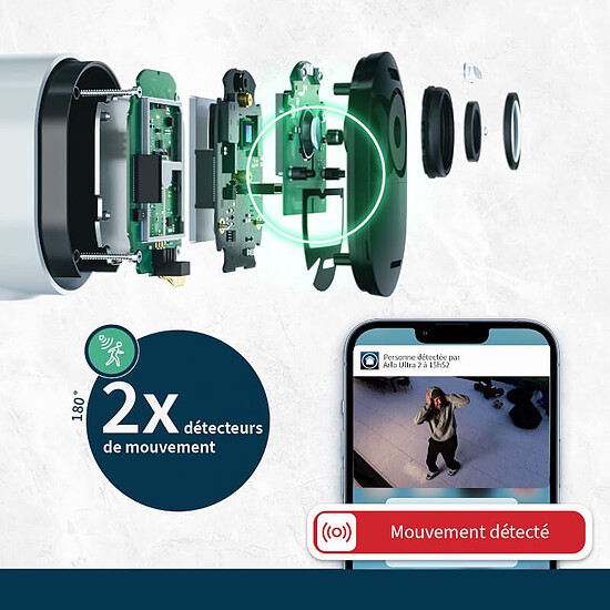 Caméra IP Arlo Ultra 2 Camera Kit x4 - Blanc - Autre vue