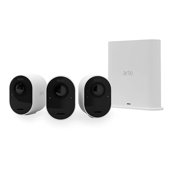Caméra IP Arlo Ultra 2 Camera Kit x3 - Blanc