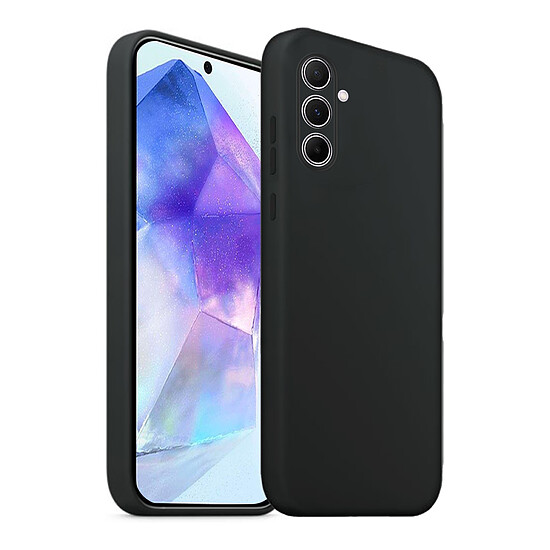 Coque et housse Akashi Coque de protection en silicone noir- Samsung Galaxy A55 5G