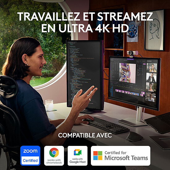 Webcam Logitech MX Brio - Graphite - Autre vue