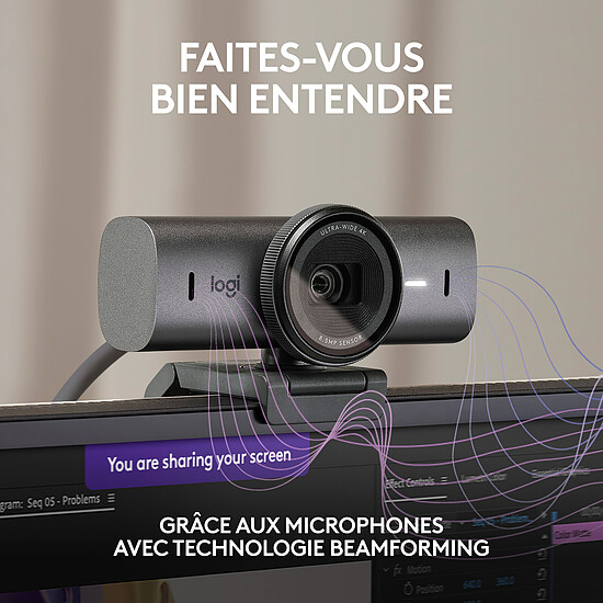 Webcam Logitech MX Brio 705 (version Business) - Autre vue