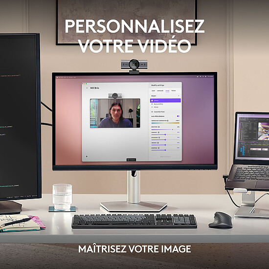 Webcam Logitech MX Brio - Graphite - Autre vue