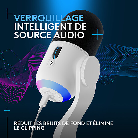Microphone Logitech G Yeti GX - Blanc - Autre vue