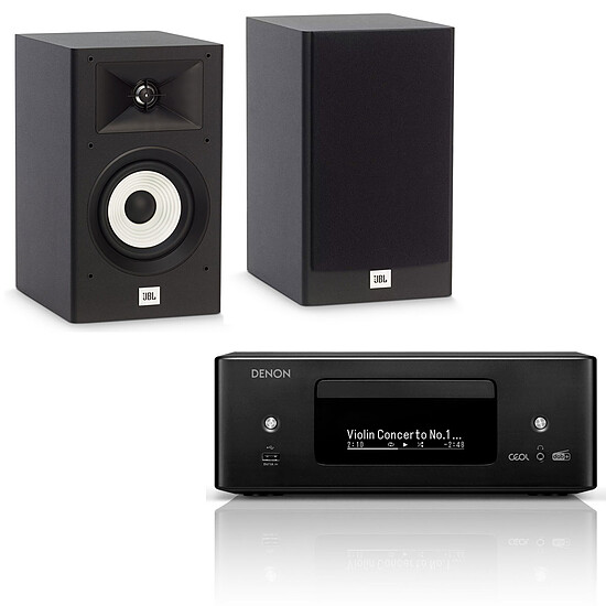 Mini-chaine Denon RCD-N12DAB Noir + JBL Stage A130 Noir