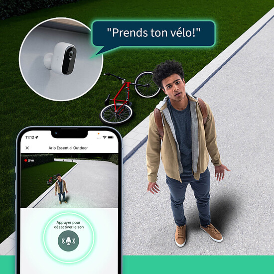 Caméra IP Arlo Essential 2K Outdoor x3 - Autre vue