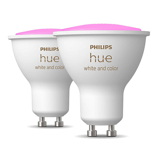 Ampoule connectée Philips Hue White & Color Ambiance GU10 x2