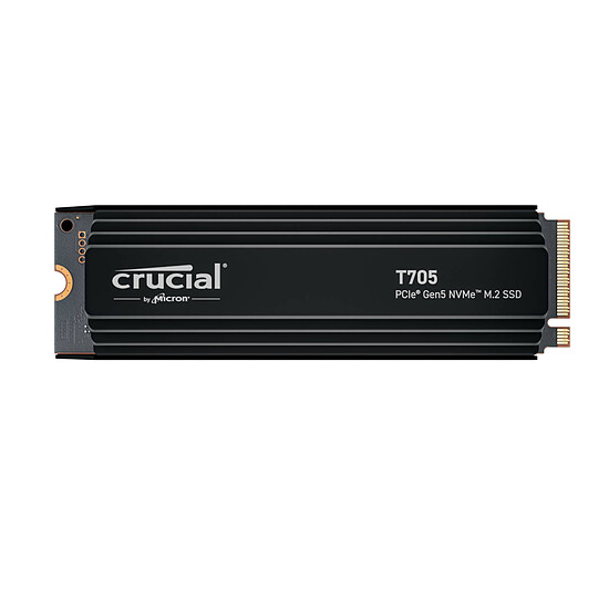 Disque SSD Crucial T705 - 1 To avec dissipateur - Autre vue
