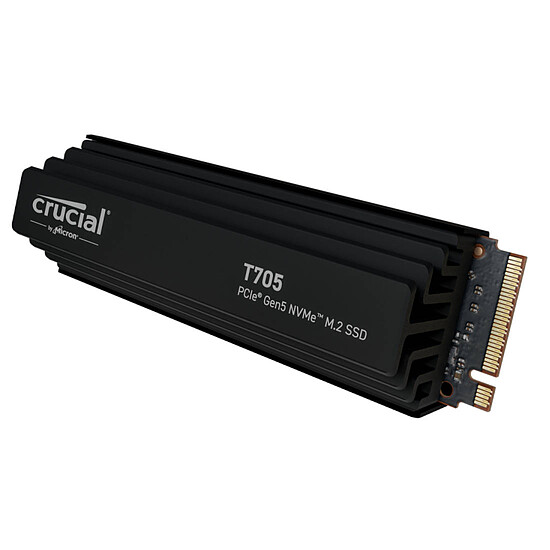 Disque SSD Crucial T705 - 4 To avec dissipateur - Autre vue