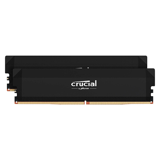 Mémoire RAM Crucial Pro Overclocking - 2 x 32 Go (64 Go) - DDR5 6000 MHz - CL40 - Noir 