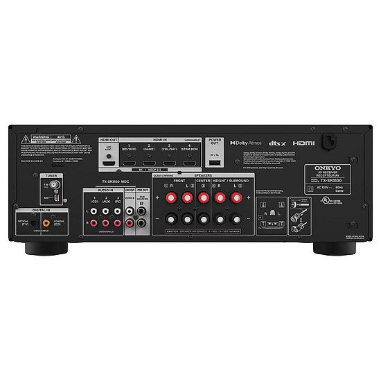 Ampli Home-Cinéma Onkyo TX-SR3100DAB Noir    - Autre vue