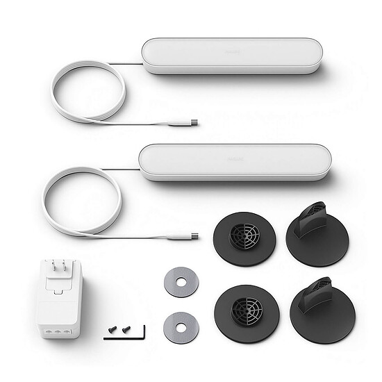 Lampe connectée Philips Hue Play Pack - Blanc x2 - Autre vue