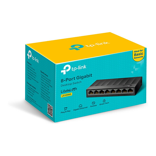 Switch et Commutateur TP-Link LS1008G  - Autre vue