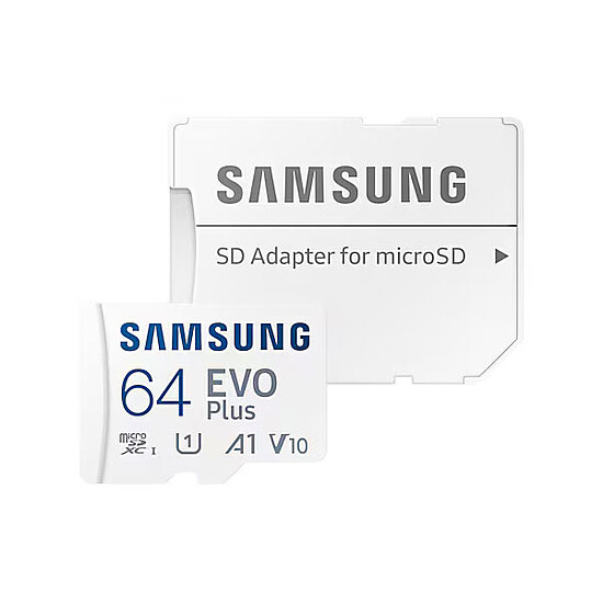 Carte mémoire Samsung EVO Plus microSD 64 Go (V2)