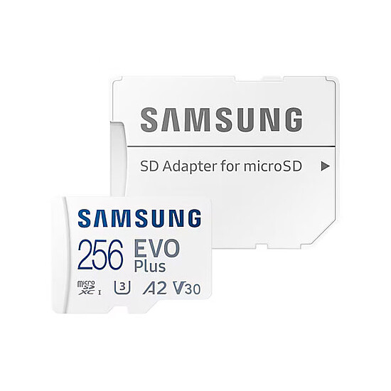 Carte mémoire Samsung EVO Plus microSD 256 Go (V2)