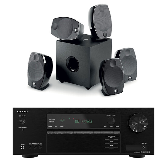 Ensemble Home-Cinéma Onkyo TX-SR3100DAB Noir + Focal Sib Evo 5.1