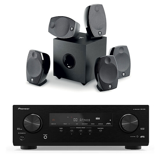 Ensemble Home-Cinéma Pioneer VSX-535DAB Noir + Focal Sib Evo 5.1