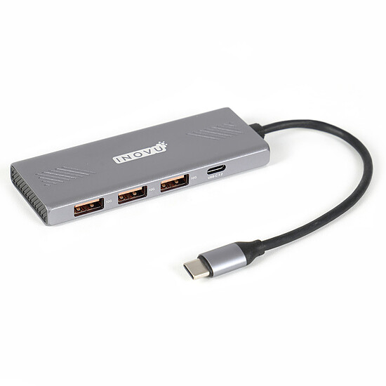 Hub USB INOVU Hub USB-C vers 3 USB-A et 1 USB-C - Autre vue