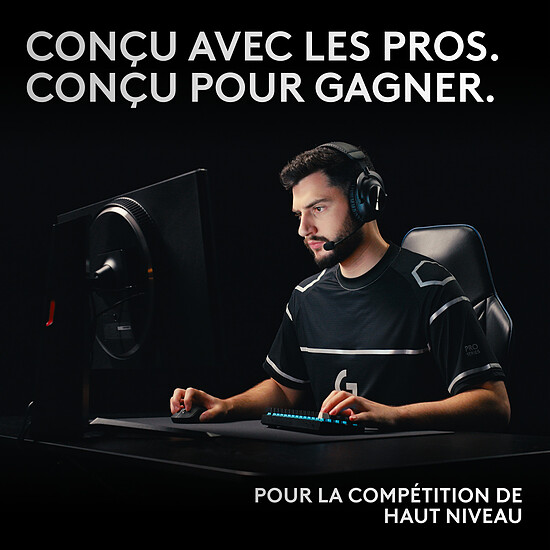 Clavier PC Logitech G Pro X 60 Lightspeed - Logitech GX Tactile - Noir - Autre vue