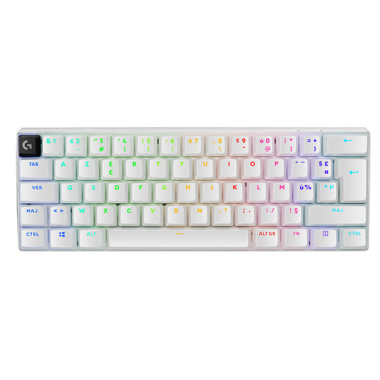 Clavier PC Logitech G Pro X 60 Lightspeed - Logitech GX Tactile - Blanc - Autre vue
