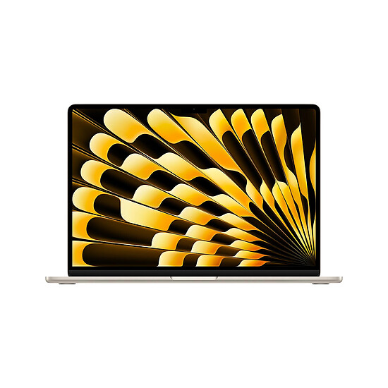 MacBook Apple MacBook Air M3 15" (2024) Lumière stellaire 8Go/256 Go (MRYR3FN/A)