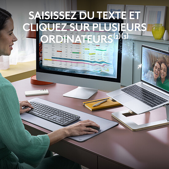 Clavier souris bureautique Logitech Signature Slim MK950 - Graphite - Autre vue