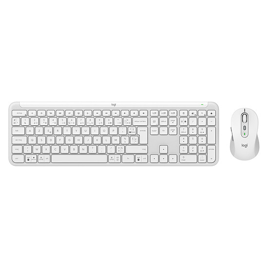 Clavier souris bureautique Logitech Signature Slim MK950 - Blanc cassé - Autre vue