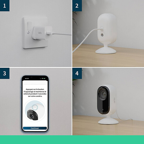 Caméra IP Arlo Essential 2K Indoor x2 - Autre vue