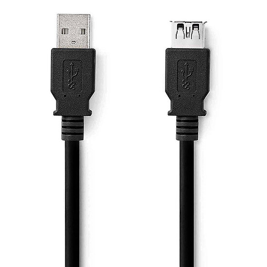 Câble USB Nedis Rallonge USB 3.0 noir - 3 m  - Autre vue