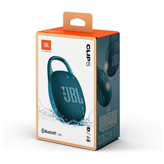 Enceinte sans fil JBL Clip 5 Bleu - Enceinte portable  - Autre vue
