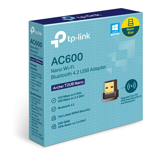 Carte réseau TP-Link Archer T2UB Nano - Clé USB Wifi 5 / Bluetooth 4.2 - Autre vue
