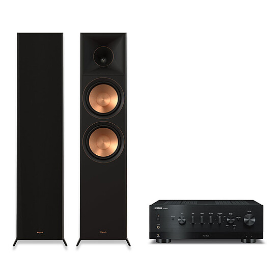 Ampli HiFi Stéréo Yamaha R-N800A Noir + Klipsch RP-8000F II Ebène - Autre vue