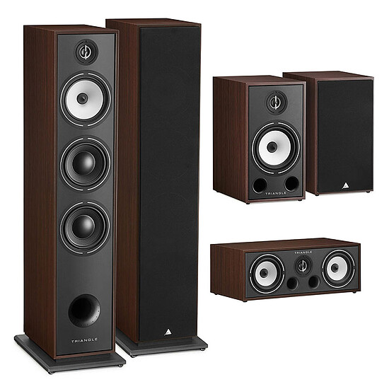 Enceintes HiFi / Home-Cinéma Triangle Pack Borea BR10 Noyer 5.0 - Autre vue