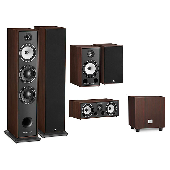 Enceintes HiFi / Home-Cinéma Triangle Pack Borea BR10 Noyer 5.1 - Autre vue