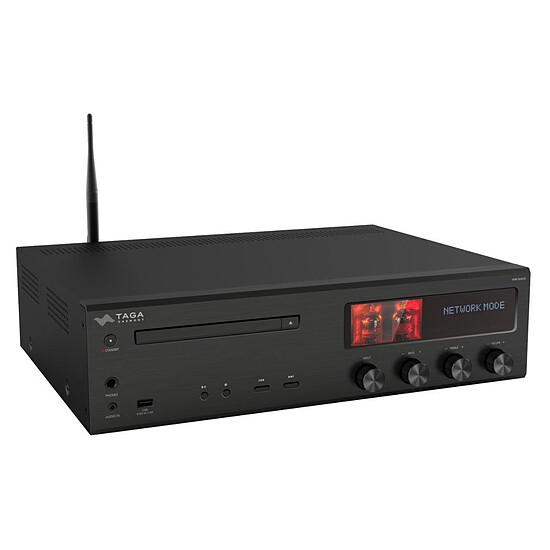 Ampli HiFi Stéréo Taga Harmony HTR-1500CD Noir + Klipsch RP-600M II Noyer - Autre vue