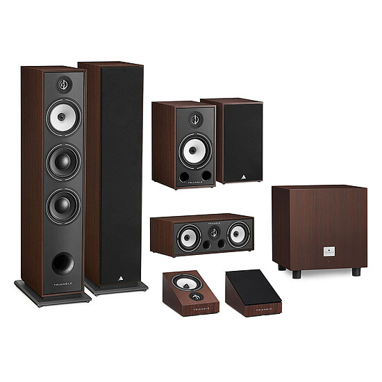 Enceintes HiFi / Home-Cinéma Triangle Pack Borea BR10 Noyer 5.1.2 - Autre vue
