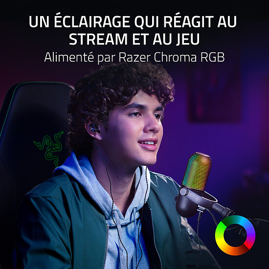 Microphone Razer Seiren V3 Chroma - Noir - Autre vue
