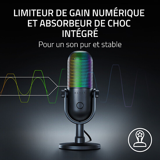 Microphone Razer Seiren V3 Chroma - Noir - Autre vue