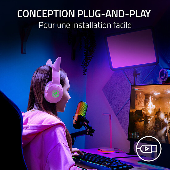 Microphone Razer Seiren V3 Chroma - Noir - Autre vue