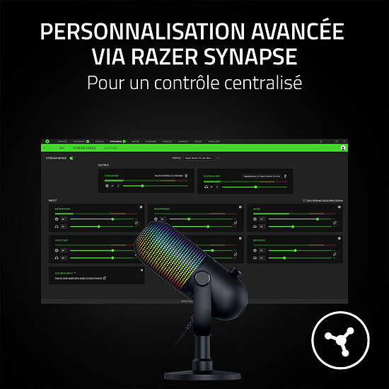 Microphone Razer Seiren V3 Chroma - Noir - Autre vue