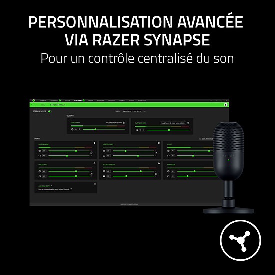 Microphone Razer Seiren V3 Mini - Noir - Autre vue
