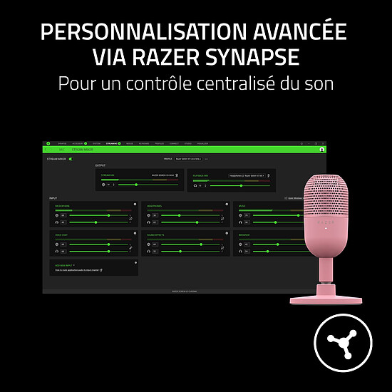 Microphone Razer Seiren V3 Mini - Quartz - Autre vue