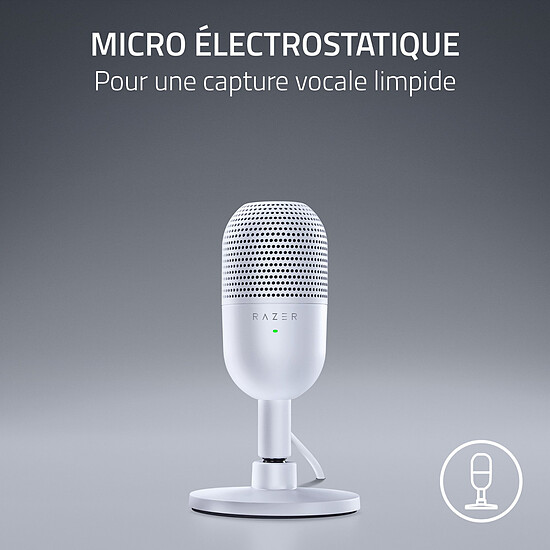 Microphone Razer Seiren V3 Mini - Blanc - Autre vue